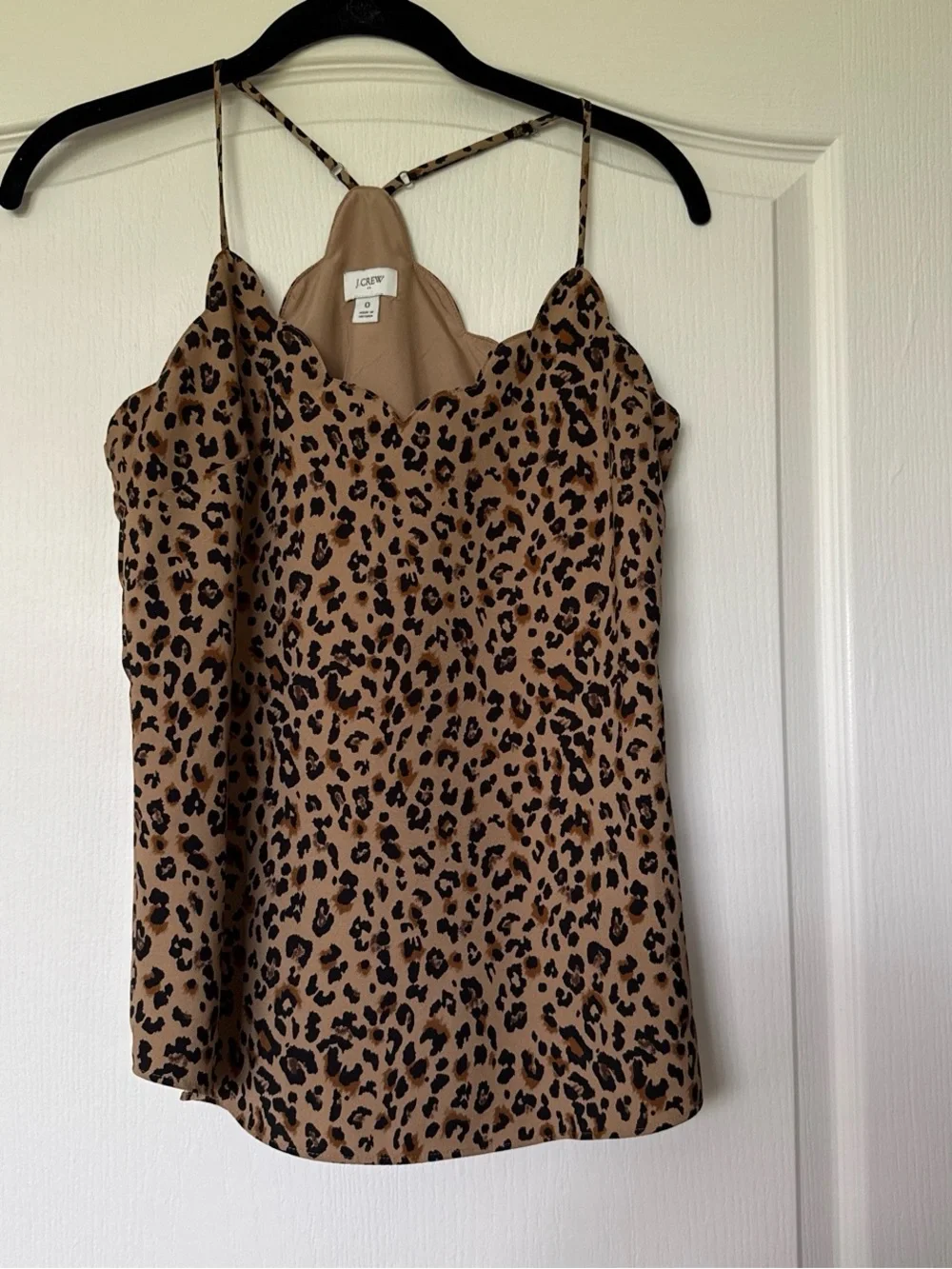 J. Crew Leopard-Print Cami in Tan and Black